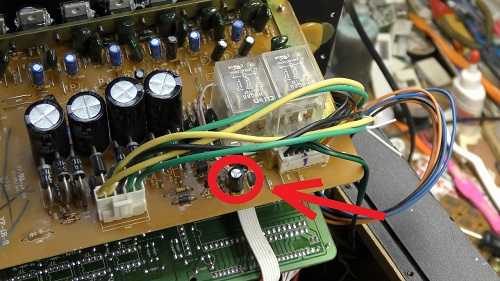 Неисправный конденсатор в акустической системе SVEN IHOO MT 5.1R.