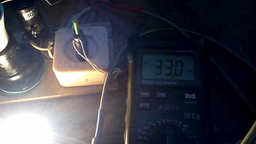 Измерение тока светодиодов до замены резистора Rset.